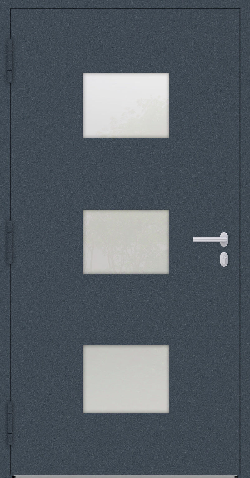 Turenwerke P90 Design 210 Aluminium Door - Dark Blue RAL5011