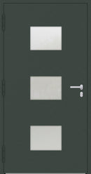 Turenwerke P90 Design 210 Aluminium Door - Fir Green RAL6009