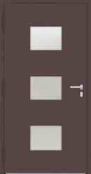 Turenwerke SL75 Design 210 Aluminium Door - Red RAL3005