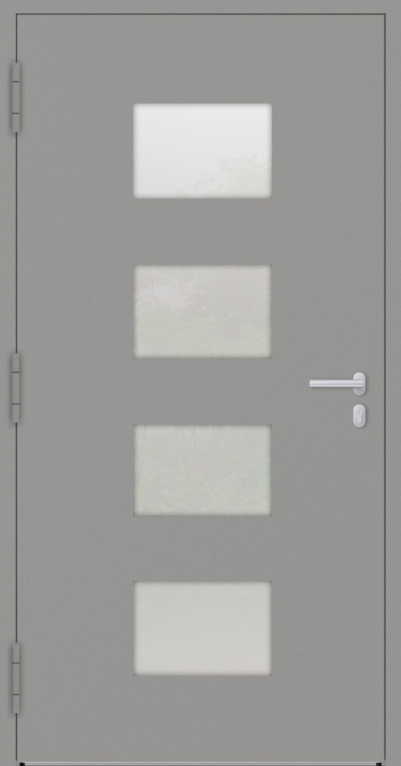 Turenwerke SL75 Design 211 Aluminium Door - Grey RAL9007