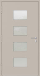 Turenwerke P90 Design 211 Aluminium Door - Ivory RAL1015