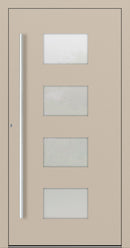 Turenwerke P90 Design 211 Aluminium Door - Ivory RAL1015