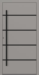 Turenwerke SL75 Design 22 Aluminium Door - Grey White - Blackline