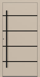 Turenwerke P90 Design 22 Aluminium Door - Ivory RAL1015 - Blackline