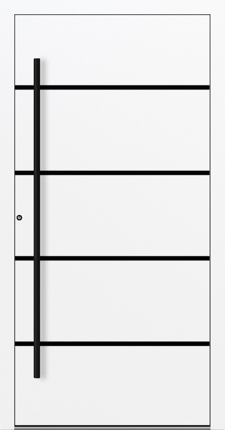 Turenwerke SL75 Design 22 Premium75 Aluminium Door - Traffic White RAL 9016