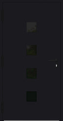 Turenwerke P90 Design 23 Aluminium Door - Black RAL9005 - Blackline