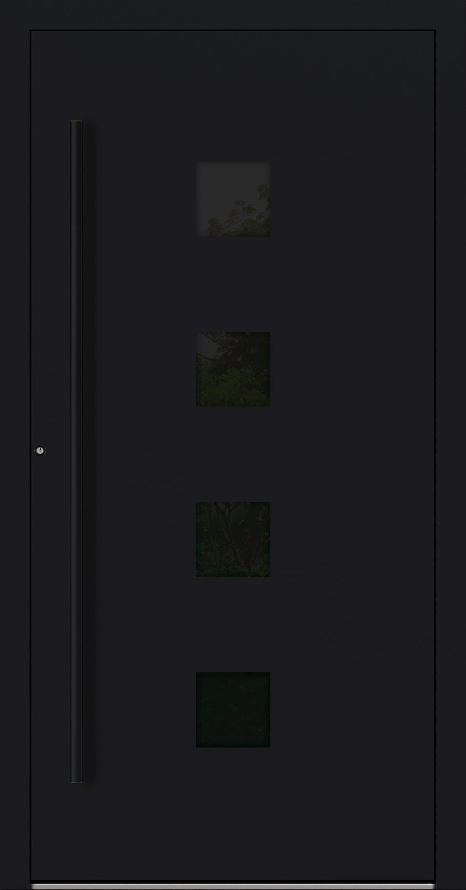 Turenwerke P90 Design 23 Aluminium Door - Black RAL9005 - Blackline