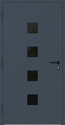 Turenwerke P90 Design 23 Aluminium Door - Dark Blue RAL5011 - Blackline