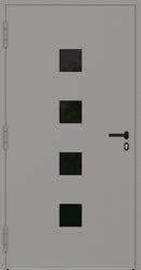 Turenwerke P90 Design 23 Aluminium Door - Grey RAL9007 - Blackline