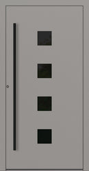 Turenwerke SL75 Design 23 Aluminium Door - Grey White - Blackline