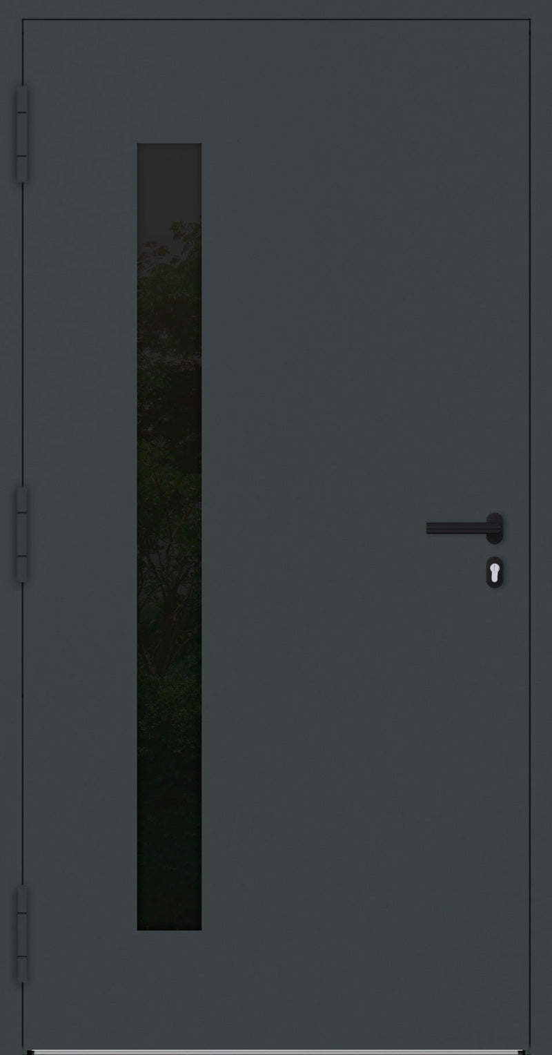 Turenwerke SL75 Design 24 Aluminium Door - Anthracite RAL7016 - Blackline