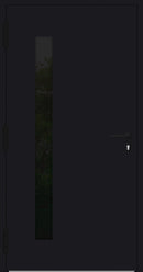Turenwerke P90 Design 24 Aluminium Door - Black RAL9005 - Blackline