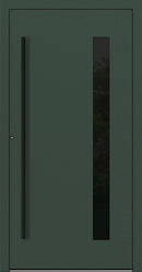 Turenwerke P90 Design 24 Aluminium Door - Fir Green RAL6009 - Blackline