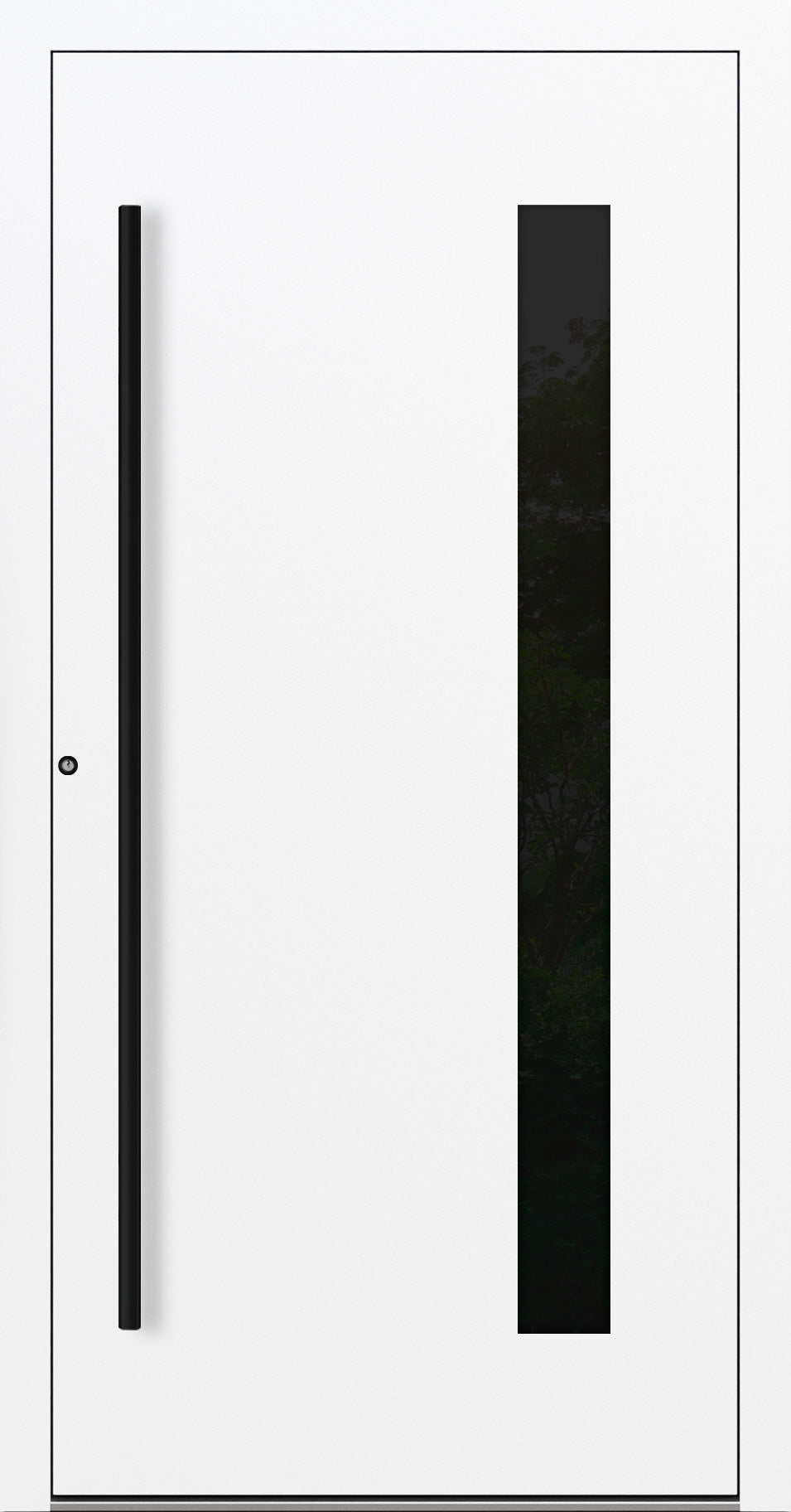 Turenwerke SL75 Design 24 Premium75 Aluminium Door - Traffic White RAL 9016