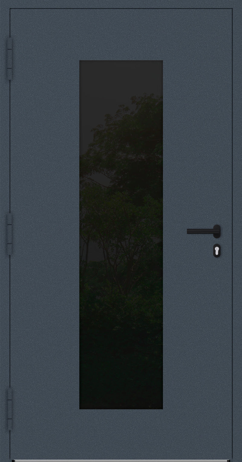 Turenwerke SL75 Design 28 Aluminium Door - Blue RAL5011 - Blackline