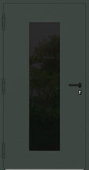 Turenwerke P90 Design 28 Aluminium Door - Fir Green RAL6009 - Blackline