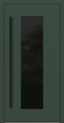 Turenwerke SL75 Design 28 Aluminium Door - Green RAL6009 - Blackline