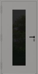 Turenwerke SL75 Design 28 Aluminium Door - Grey RAL9007 - Blackline