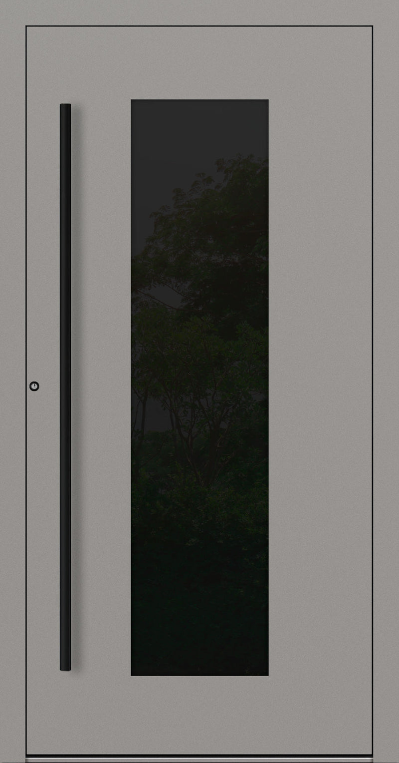 Turenwerke SL75 Design 28 Aluminium Door - Grey RAL9007 - Blackline