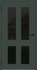 Turenwerke P90 Design 29 Aluminium Door - Fir Green RAL6009 - Blackline