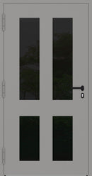 Turenwerke SL75 Design 29 Aluminium Door - Grey RAL9007 - Blackline