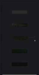 Turenwerke SL75 Design 31 Aluminium Door - Black RAL9005 - Blackline