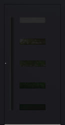 Turenwerke P90 Design 31 Aluminium Door - Black RAL9005 - Blackline