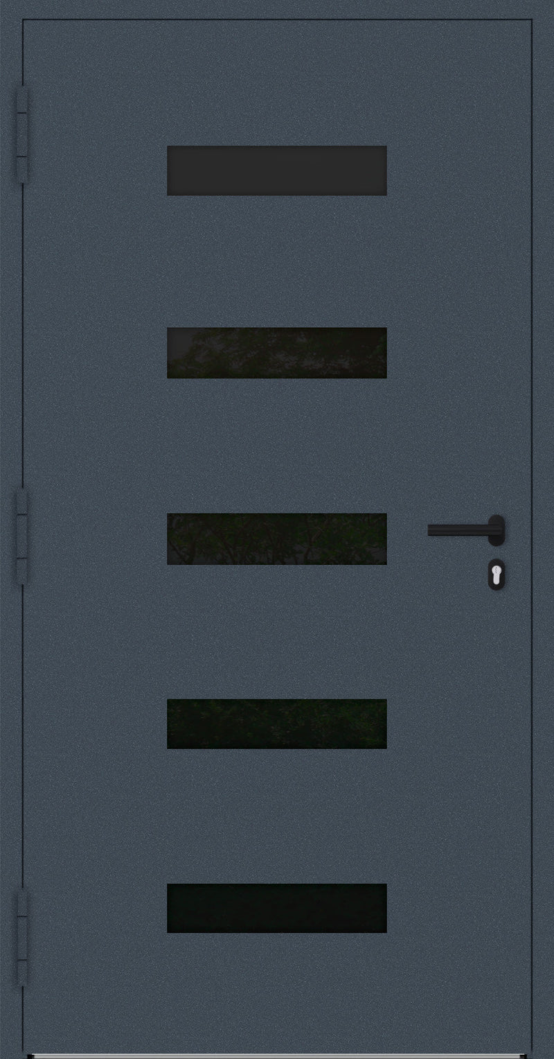 Turenwerke SL75 Design 31 Aluminium Door - Dark Blue RAL5011 - Blackline