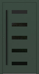 Turenwerke SL75 Design 31 Aluminium Door - Fir Green RAL6009 - Blackline