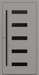 Turenwerke P90 Design 31 Aluminium Door - Grey RAL9007 - Blackline