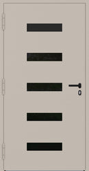 Turenwerke P90 Design 31 Aluminium Door - Ivory RAL1015 - Blackline