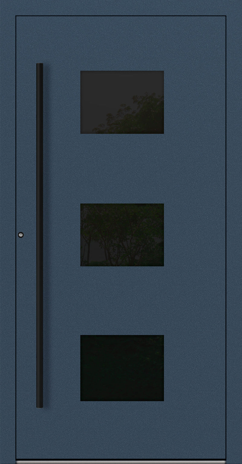 Turenwerke SL75 Design 310 Aluminium Door - Blue RAL5011 - Blackline
