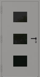 Turenwerke SL75 Design 310 Aluminium Door - Grey RAL9007 - Blackline