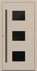 Turenwerke P90 Design 310 Aluminium Door - Ivory RAL1015 - Blackline