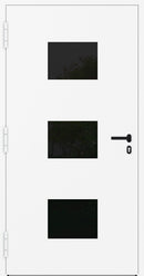 Turenwerke SL75 Design 310 Aluminium Door - Grey White - Blackline