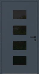 Turenwerke P90 Design 311 Aluminium Door - Dark Blue RAL5011 - Blackline