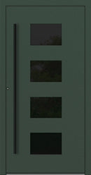 Turenwerke P90 Design 311 Aluminium Door - Fir Green RAL6009 - Blackline