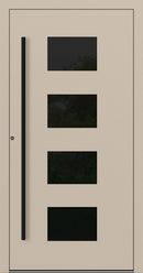Turenwerke P90 Design 311 Aluminium Door - Ivory RAL1015 - Blackline