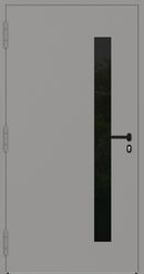 Turenwerke P90 Design 34 Aluminium Door - Grey RAL9007 - Blackline