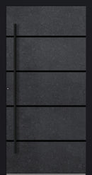 Turenwerke P90 Design 22 Aluminium Door - Dark Concrete - Blackline