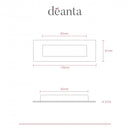 Deanta Slim Pocket Door Finger Pull Handle Pair