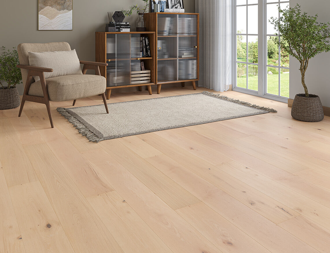Persley Oak Smooth Plank Engineered Wood Flooring | Invisible UV Oiled | 190 x 1900 x 20/6mm