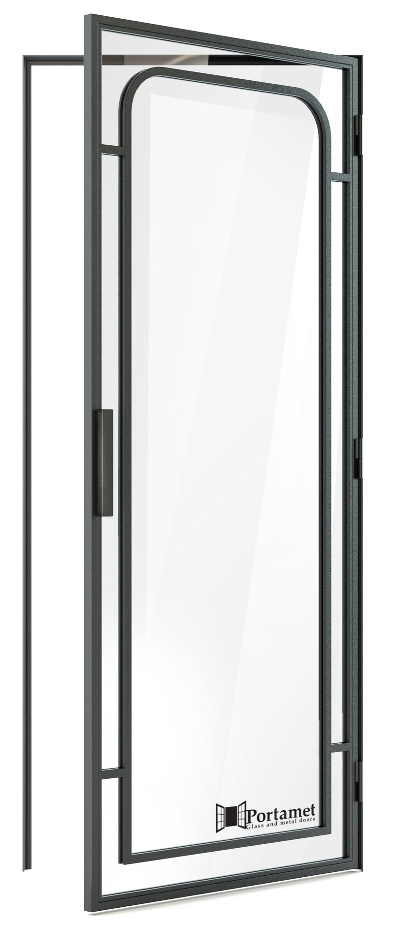 Portamet by Sfarzo - Faro Classic Single Glazed Steel Hinged Door with Frame