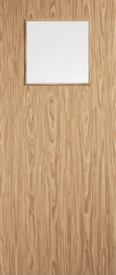 LPD Pre-Finished Oak Flush 1G Glazed FD30 Fire Door