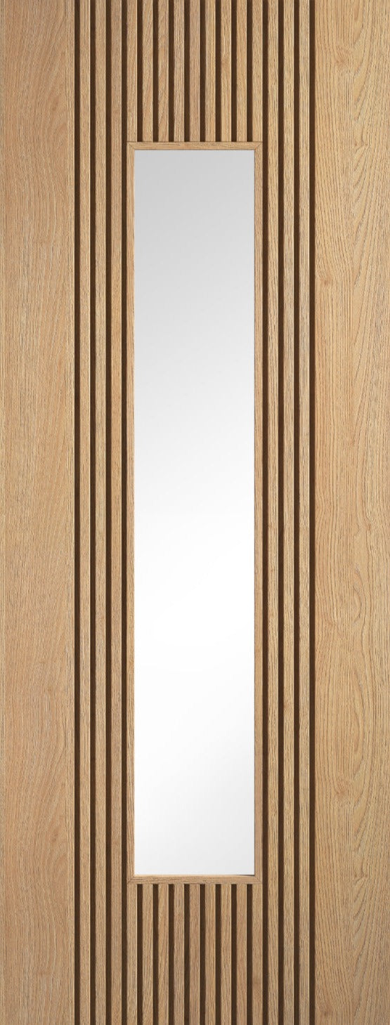 LPD Oak Sydney Clear Glazed Pre-finished Internal door