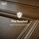 LPD Mexicano Arched Square Top Pre-Finished Blonde Oak Door