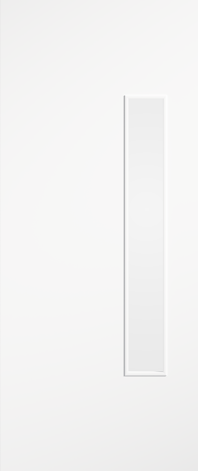 LPD Primed White Flush 18G Glazed FD30 Fire Door