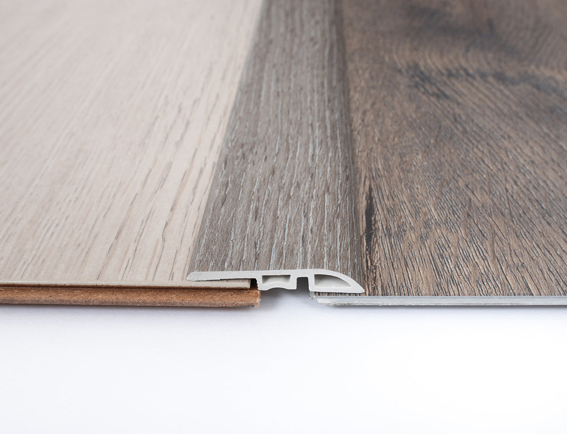 Driftwood Taupe SPC Vinyl Ramp Profile 2400 x 45 x 7mm
