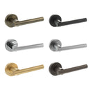 Atlantic S28R Status Nebraska on Round Rose Door Handle Pack