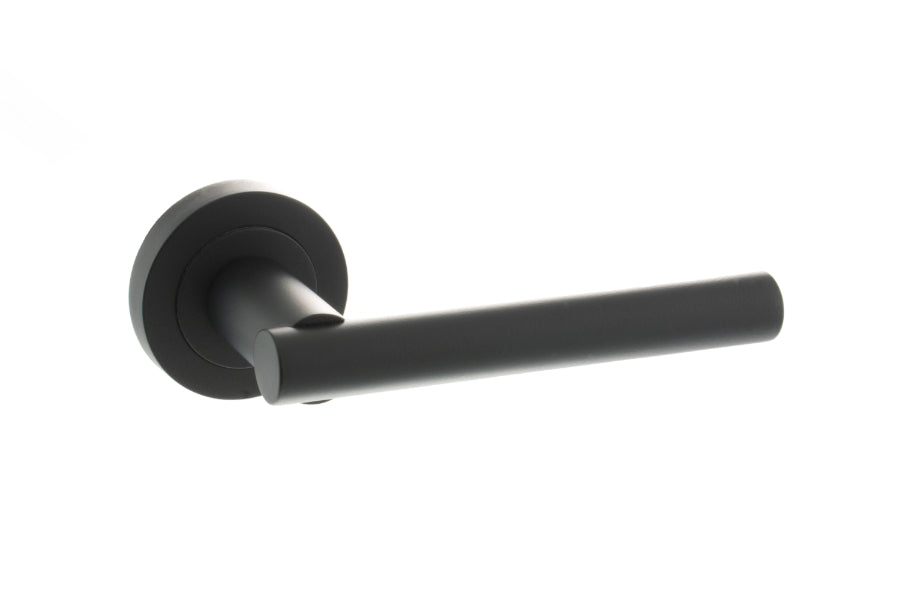 Atlantic S28R Status Nebraska on Round Rose Door Handle Pack